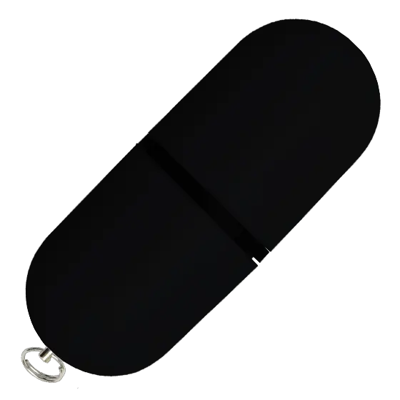 Black Flat Pod USB Stick