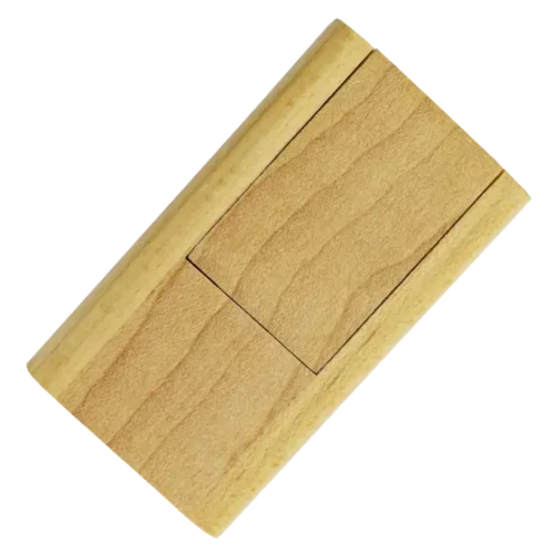 Light Wooden Flip USB Stick