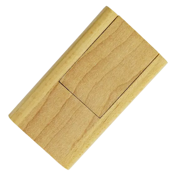 Light Wooden Flip USB Stick