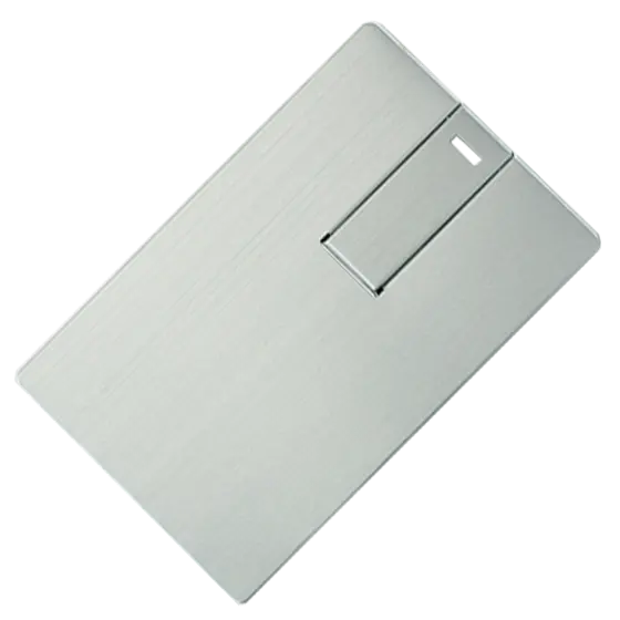 Silver Alloy Card USB Stick