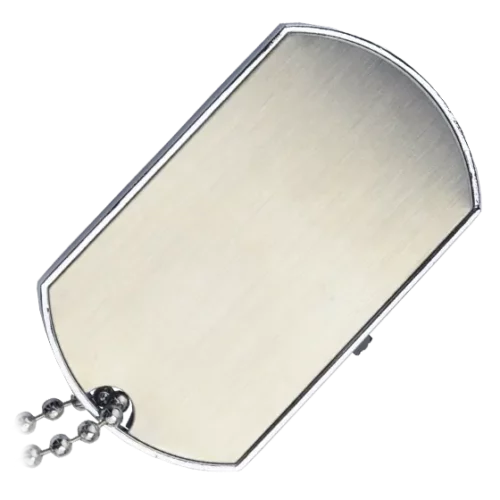 Silver Dog Tag USB Stick