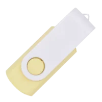 White Eco Twister Duo USB Stick