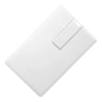 White Slim Card USB Stick