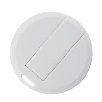 White Circle Slim Card USB Stick