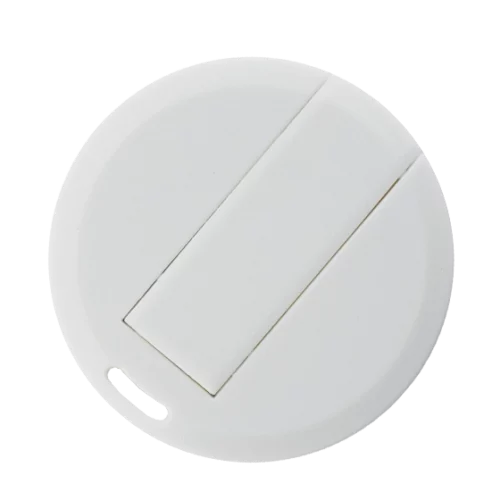 White Circle Slim Card USB Stick