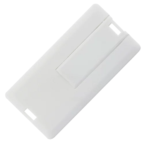 White Mini Slim Card USB Stick